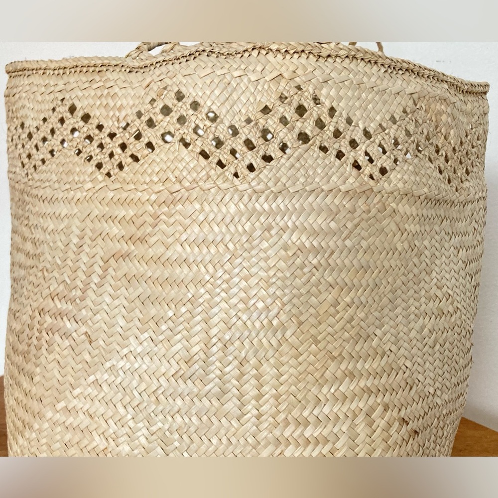 Carrying basket (Pentecost Island style) Handwoven from Vanuatu NEW - Picture 9 of 10